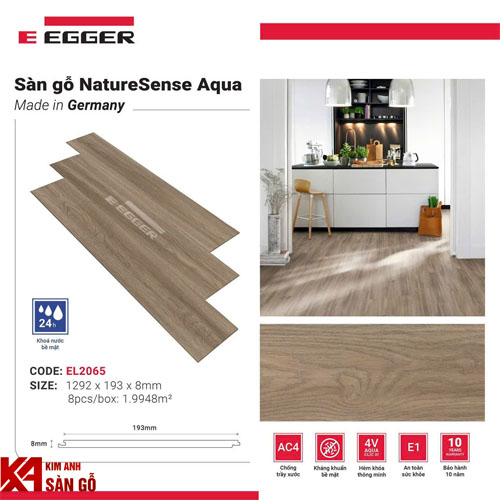 Sàn Gỗ Công Nghiệp Đức 8MM EGGER-EL2065